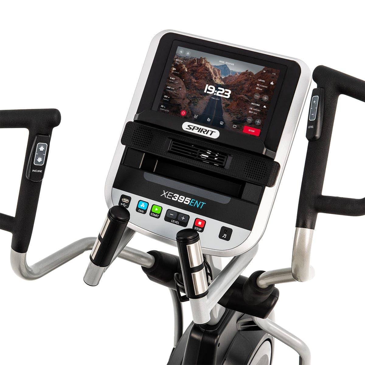 Spirit Fitness XE395ENT Elliptical Machine - Low Impact Cardio Trainer for Home Gym, Full Body Workout Equipment - Perfect for Small Spaces & Apartment Fitness