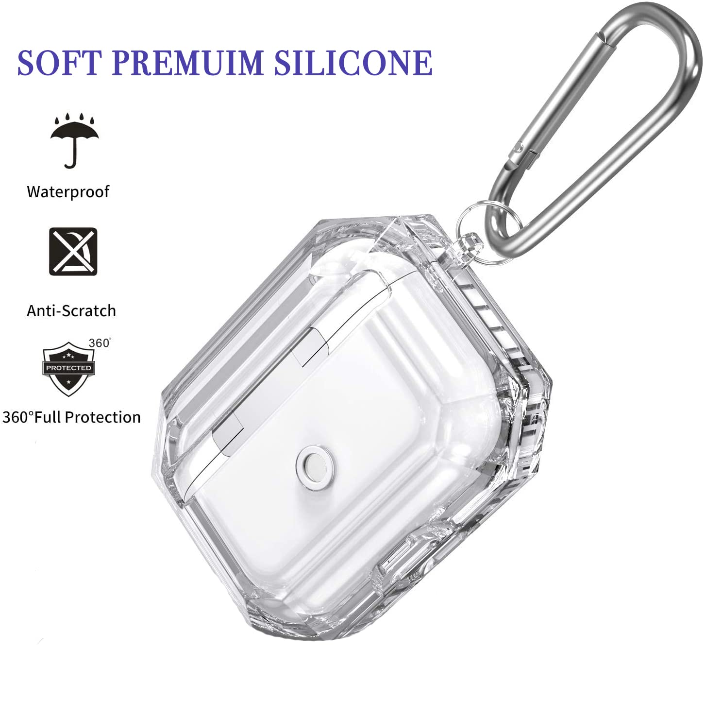 Custom Name Graffiti AirPods 2 Pro Case with Keychain - Clear Protective Cover Compatible with AirPods 1/2/3 (AP76) - Perfect for Street Style, Gifts & Personalization