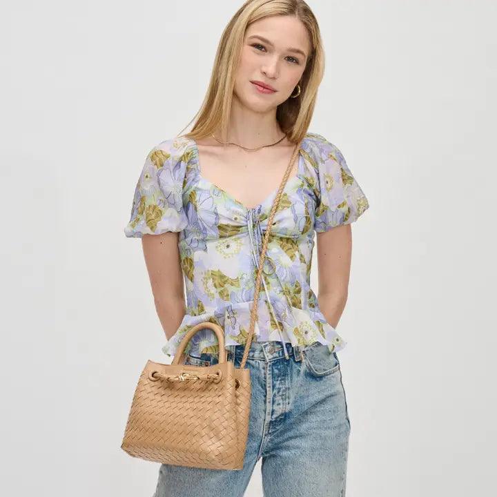 Blakely Woven Crossbody Purse for Women - Stylish Handbag with Adjustable Strap, Perfect for Daily Use, Travel & Shopping