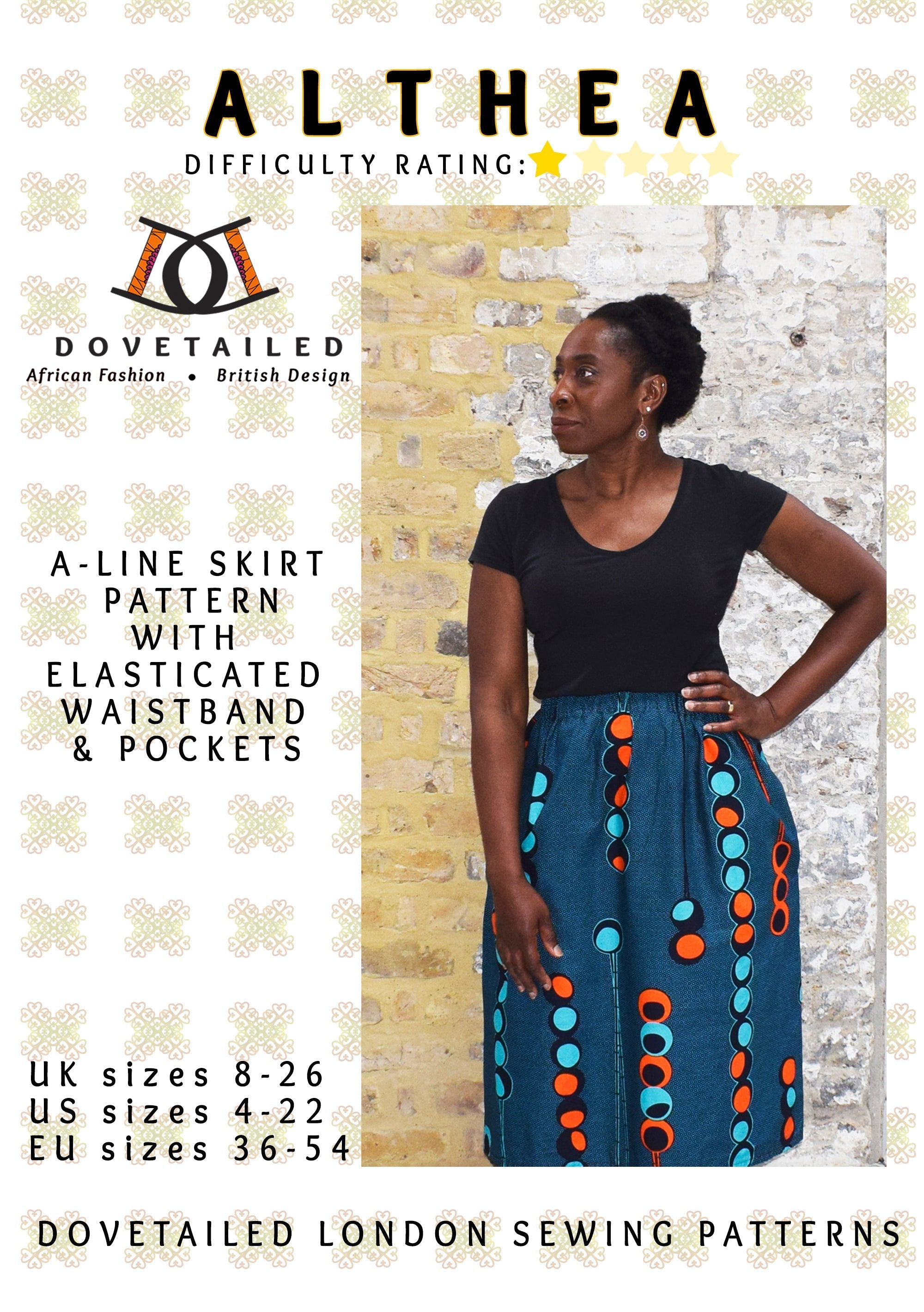 Elegant Dovetailed Althea A-Line Skirt for Women - Flattering Midi Length with High Waist - Perfect for Office, Date Night & Special Occasions