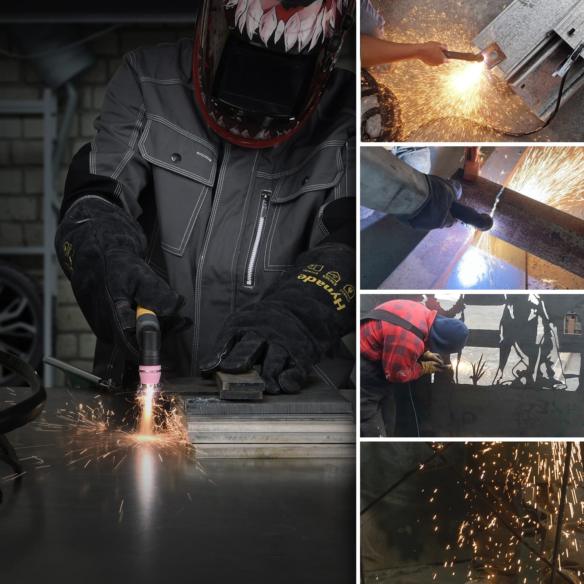 Hynade PLC-50DP 50Amp Pilot Arc Plasma Cutter - High Frequency Non-Touch Digital Cutting Machine, Dual Voltage 110V/220V DC Inverter - Ideal for Metal Fabrication, Automotive Repair & DIY Projects