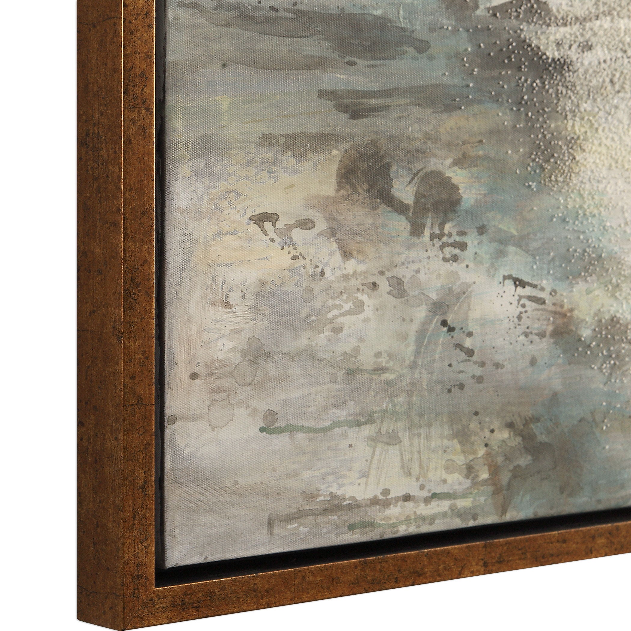 Behind The Falls Abstract Art Beige Wall Decor - Modern Canvas Painting for Living Room, Bedroom & Office - Home & Office Decoration