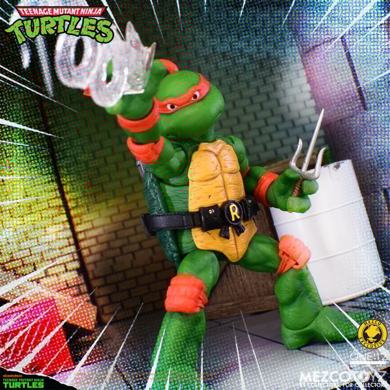 Teenage Mutant Ninja Turtles Deluxe Animated Series Action Figure - Mezco One:12 Collective - Collectible TMNT Toy for Fans & Display - Perfect for Gifts, Collections & Home Decor