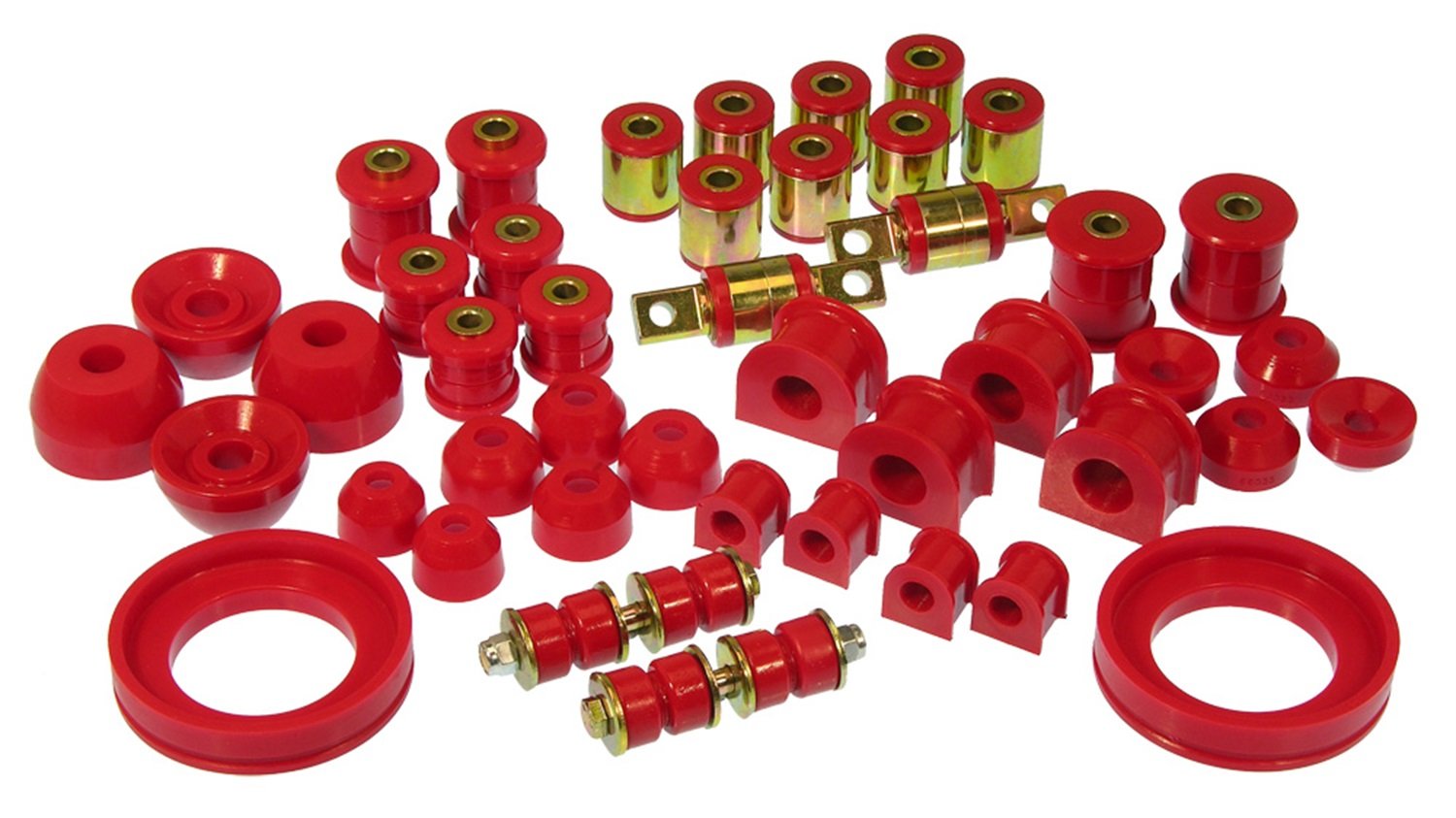 Prothane Red Total Suspension Bushing Kit for 2008-2014 Vehicles - Improve Ride Comfort & Reduce Vibration (Ideal for Daily Driving & Performance Upgrades)