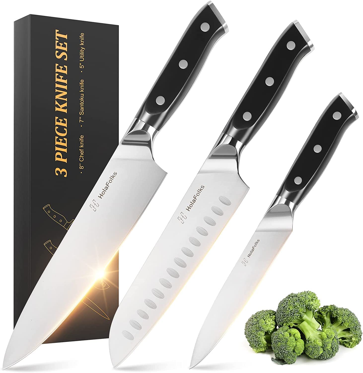 Premium Japanese Chef Knife Set - 8