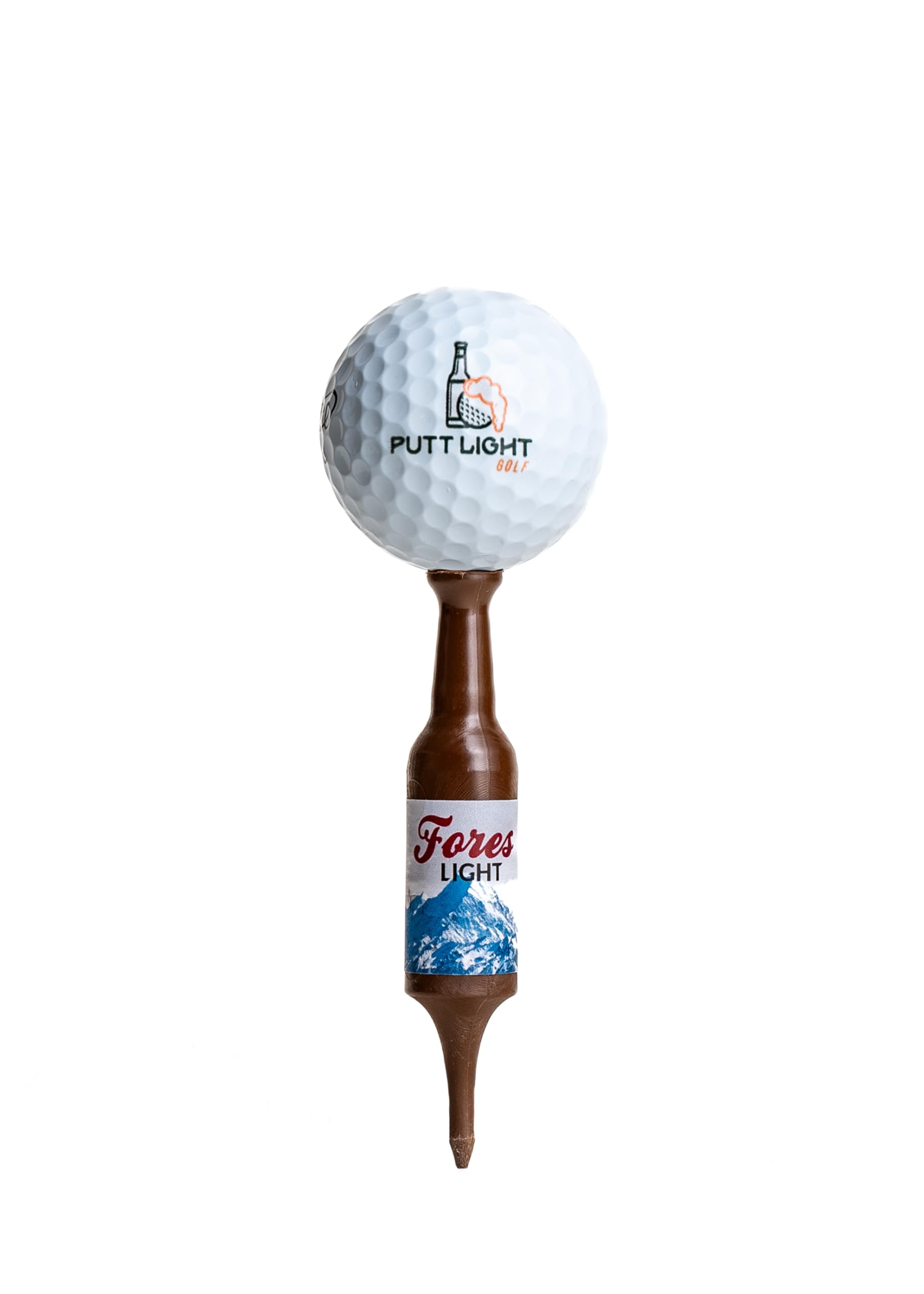 Virtually Unbreakable Recyclable Plastic Golf Tees - 6 Pack (3-1/4
