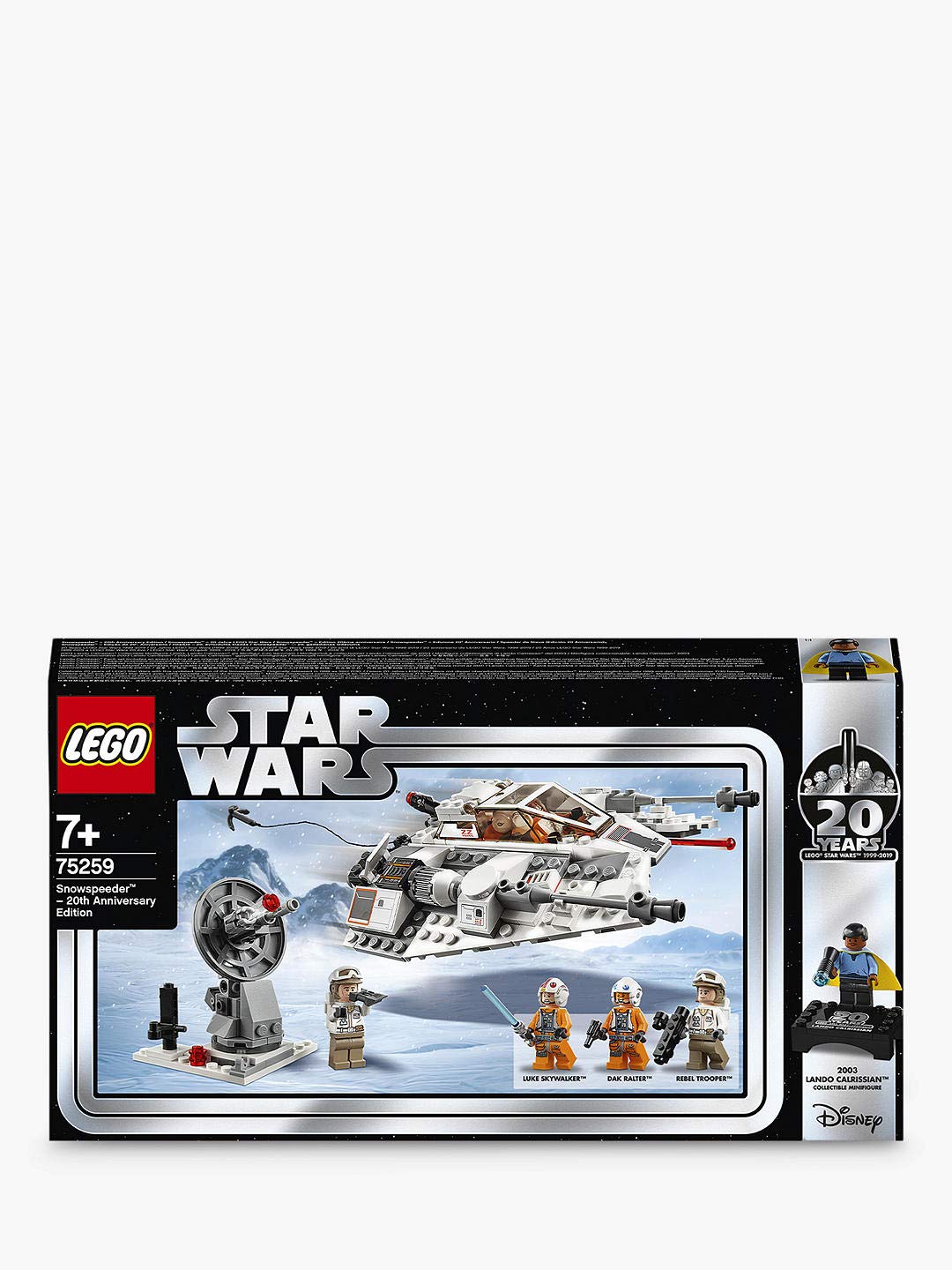 LEGO 75259 Star Wars Snowspeeder (20th Anniversary Edition) - Ultimate Collectible Building Set for Star Wars Fans & Model Display