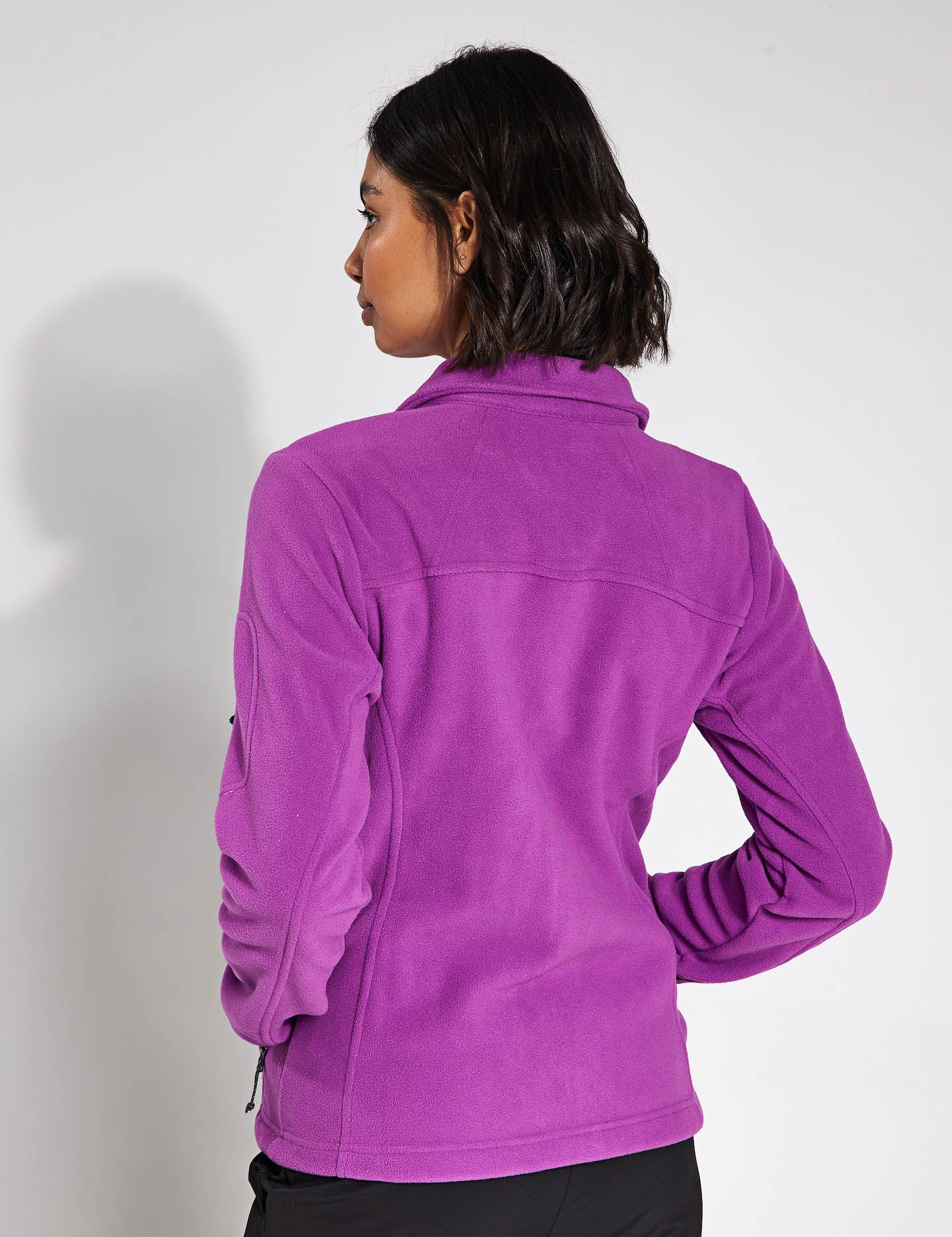 Fast Trek II Fleece Jacket for Men & Women - Lightweight Warm Winter Coat, Windproof Outdoor Jacket with Zipper Pockets - Perfect for Hiking, Camping & Casual Wear (Razzle)
