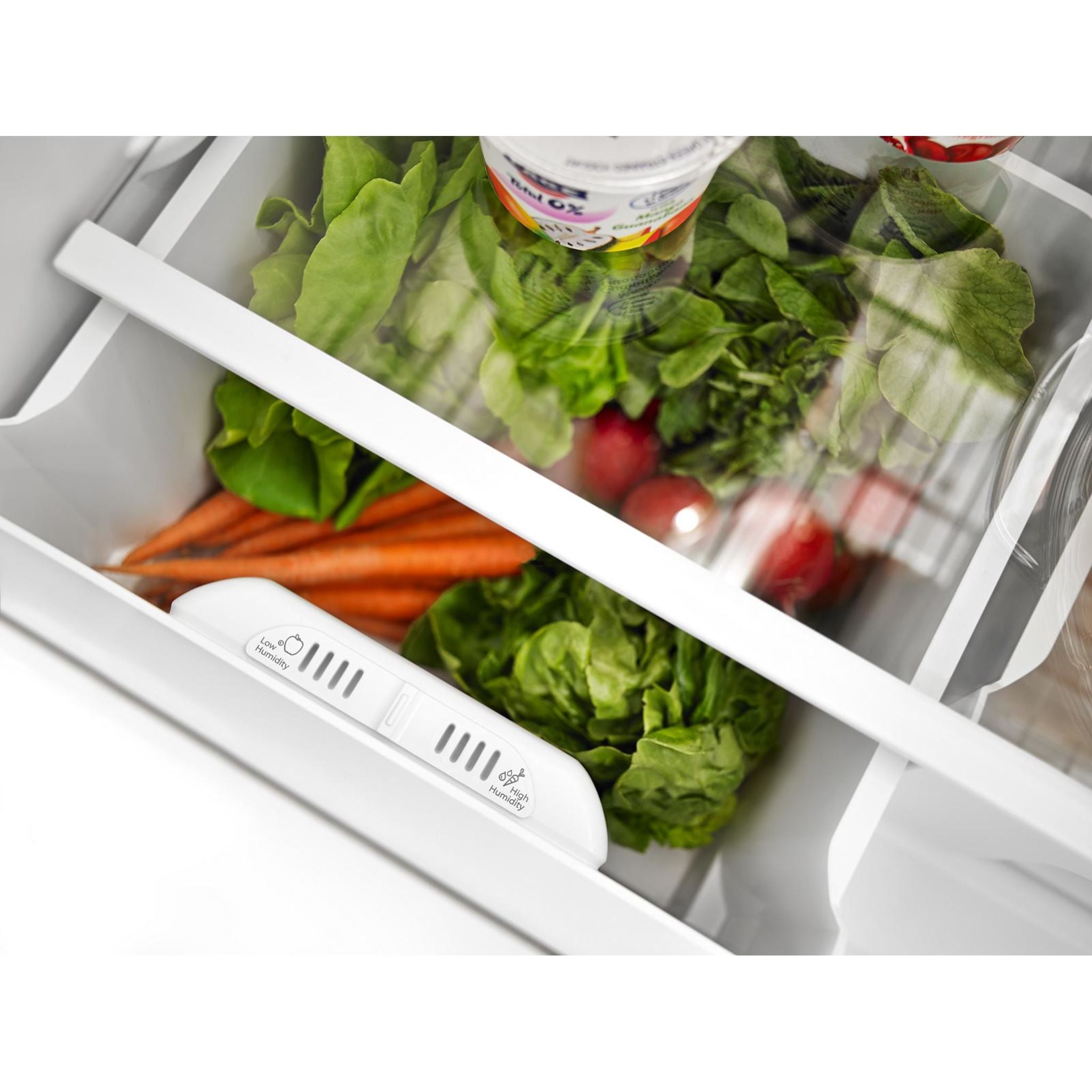Amana ABB1924BRW Bottom Mount Refrigerator - 18.2 Cu. Ft. White Energy Star Rated for Kitchen & Home Use
