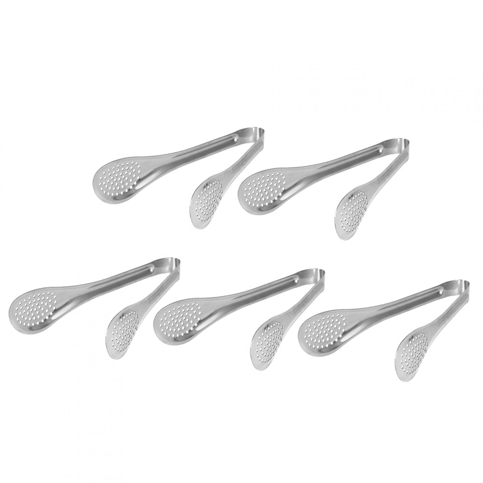 5-Piece Stainless Steel Food Tongs Set - Multipurpose Kitchen Utensils for BBQ, Salad, Steak, Bread & Buffet Serving - Ergonomic Non-Slip Grip - Perfect for Grilling, Cooking & Serving
