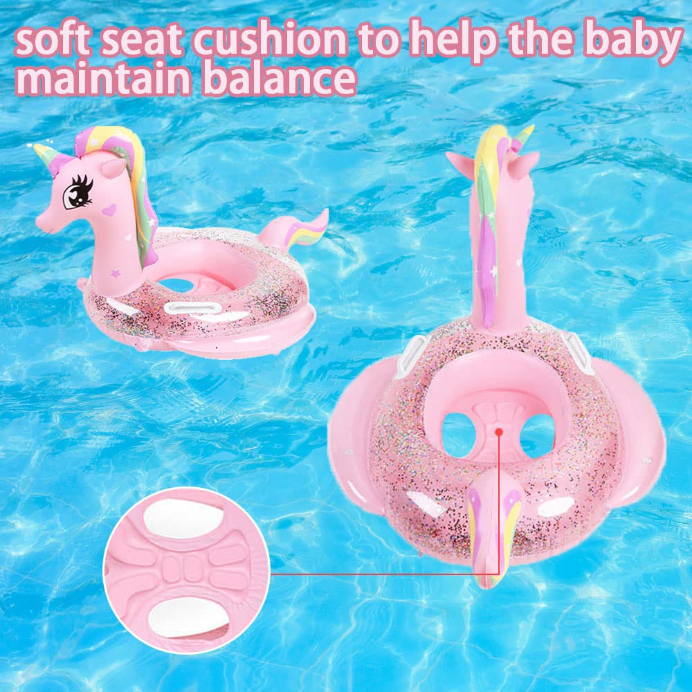 Best Inflatable Baby Swimming Pool Float for Toddlers 0-8 Years (Under 44lb) - Safe Swim Ring with Seat for Summer, Beach & Outdoor Water Play - Perfect for Infants, Bath Time & Pool Toys