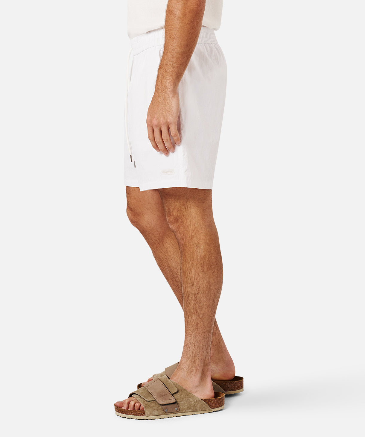 Relais Men's Swim Shorts - Quick Dry, Comfortable & Stylish White Swim Trunks for Beach, Pool & Summer Vacation