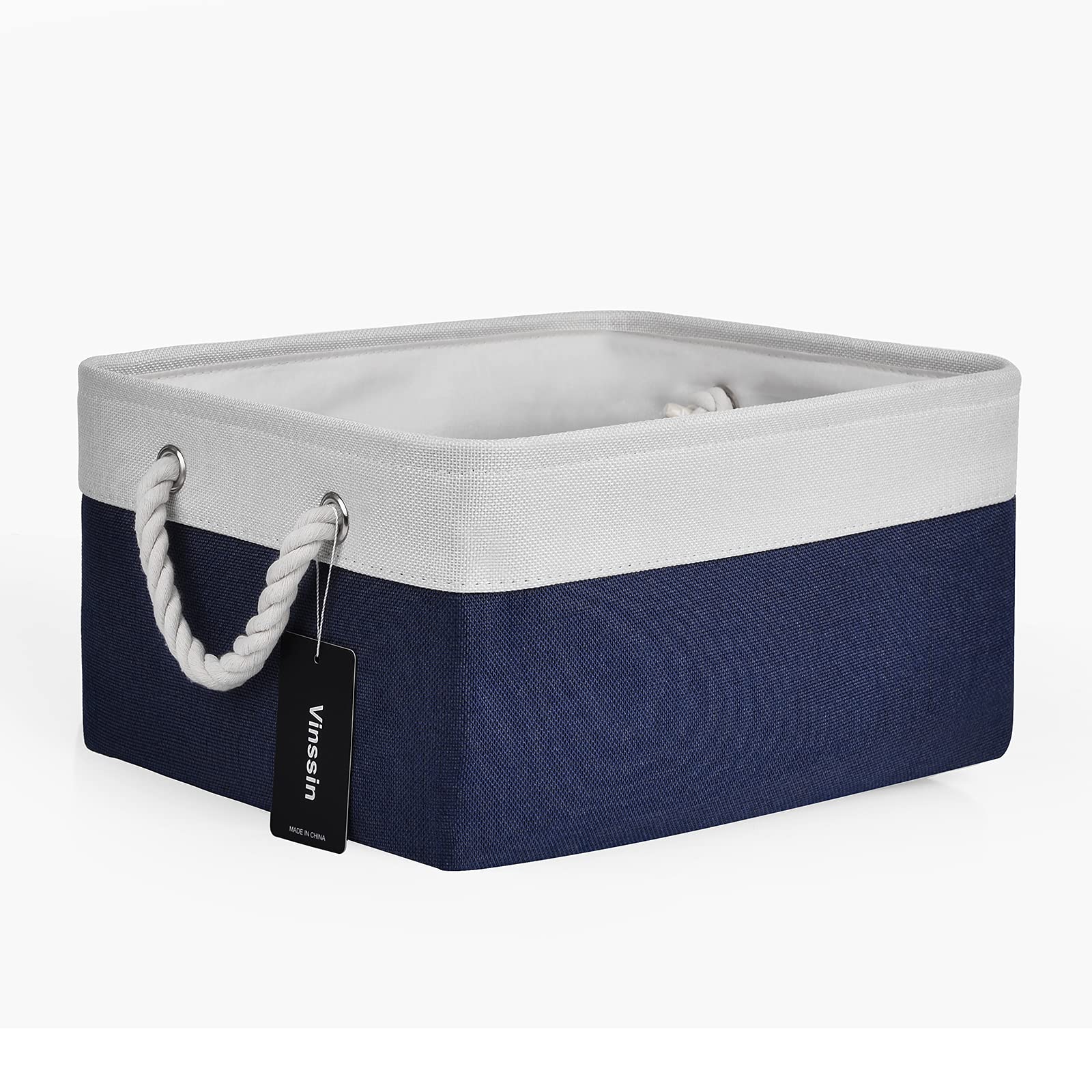 Foldable Fabric Storage Baskets with Handles - 15.74