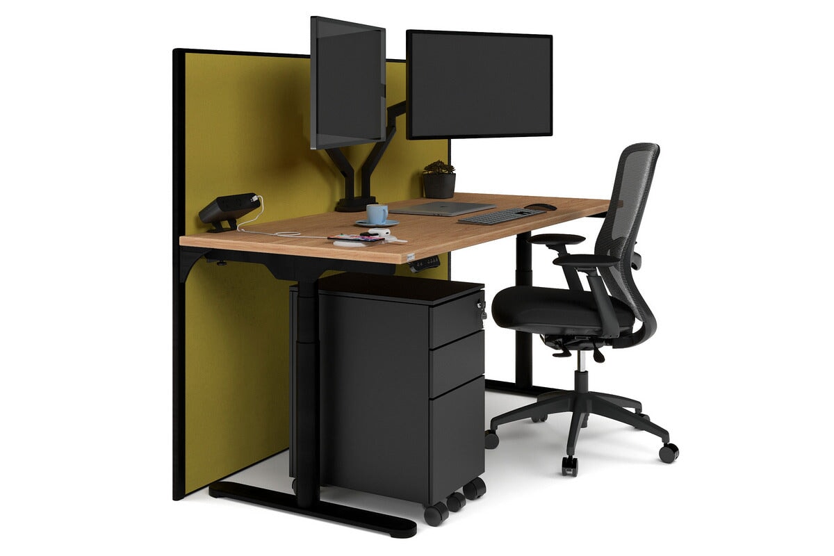 Flexi Premium Height Adjustable Single Workstation [1800L x 700W] - Ergonomic Standing Desk for Home Office, Gaming & Study - Electric Sit Stand Desk with Memory Function