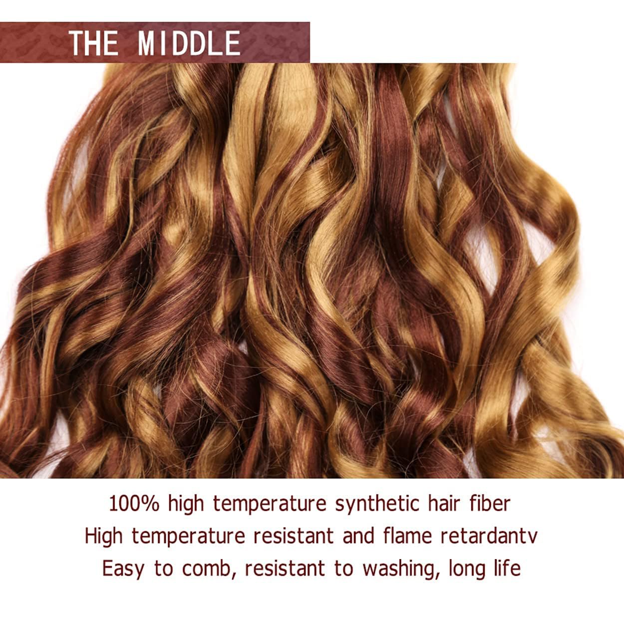 Amir Hair 8 Packs French Curly Braiding Hair 20 Inch Loose Wave Synthetic Hair Extensions Pre-Stretched for Easy Styling (27/33#) - Perfect for Protective Styles, Weddings & Everyday Wear