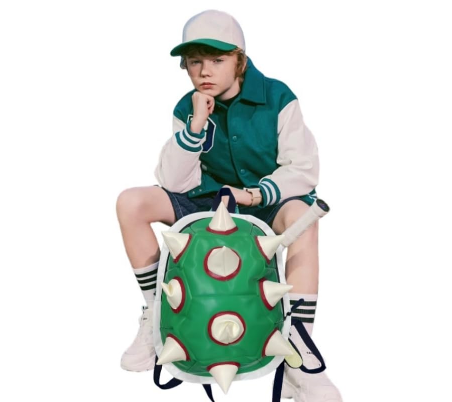Green Turtle Thorn Backpack for Cosplay & Casual Use - Durable Laptop Backpack for School, Work & Travel