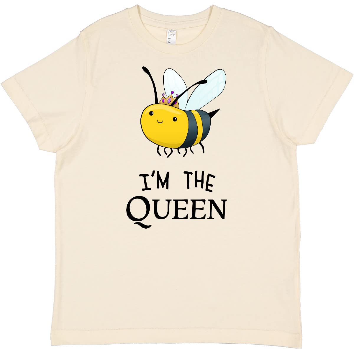 Inktastic 'I'm The Queen' Cute Queen Bee Youth T-Shirt - Fun Graphic Tee for Girls, Kids & Teens - Perfect for Birthday Parties, School Events & Everyday Wear