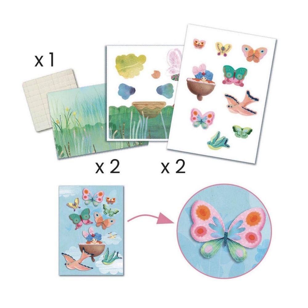 Djeco Fairy Craft Kit - Multi Activity Box for Kids, DIY Fairy Crafts & Creative Play - Perfect for Birthday Gifts & Imaginative Playtime