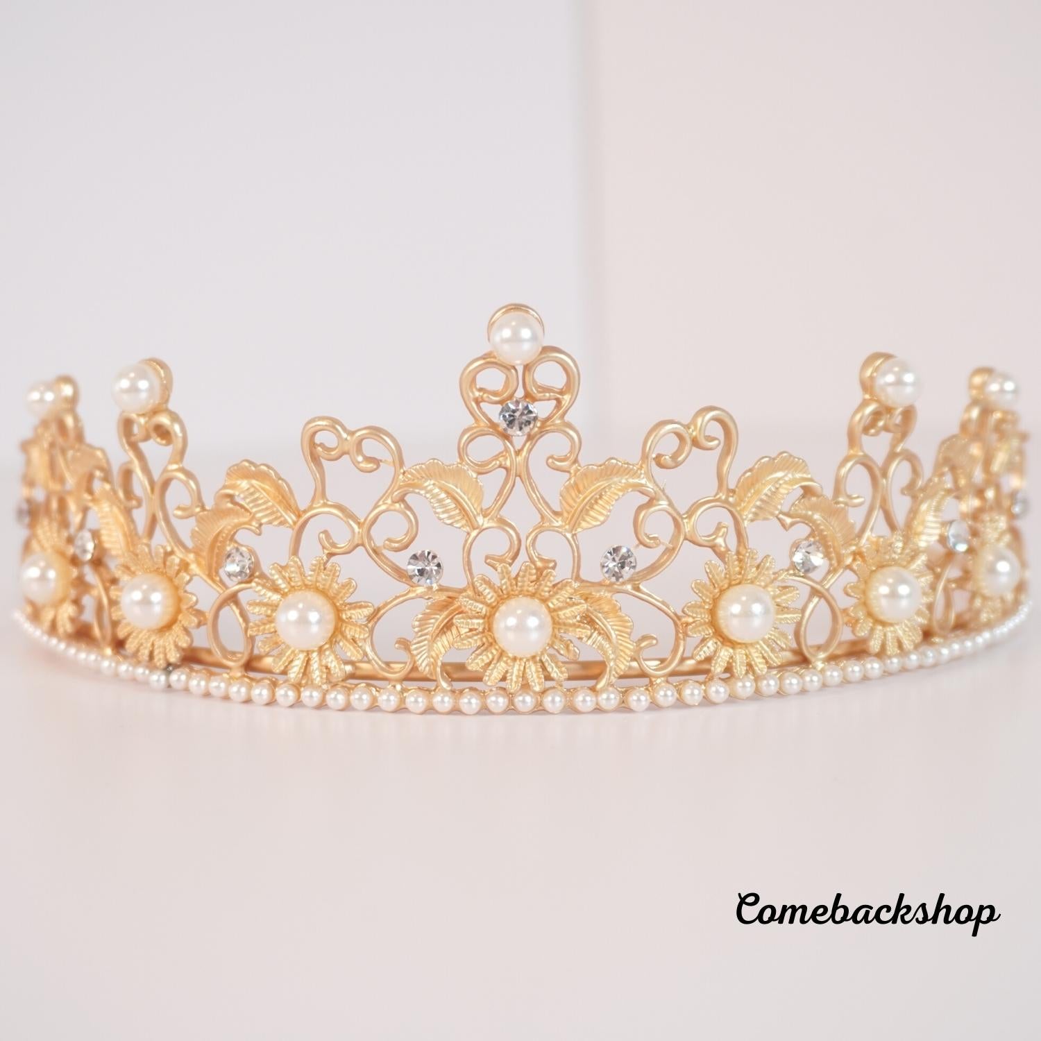 Baroque Queen Crown Rhinestone Wedding Tiara for Women - Swarovski Crystal Bridal Headpiece, Party Hair Accessories - Perfect for Weddings, Prom, Pageants & Special Occasions