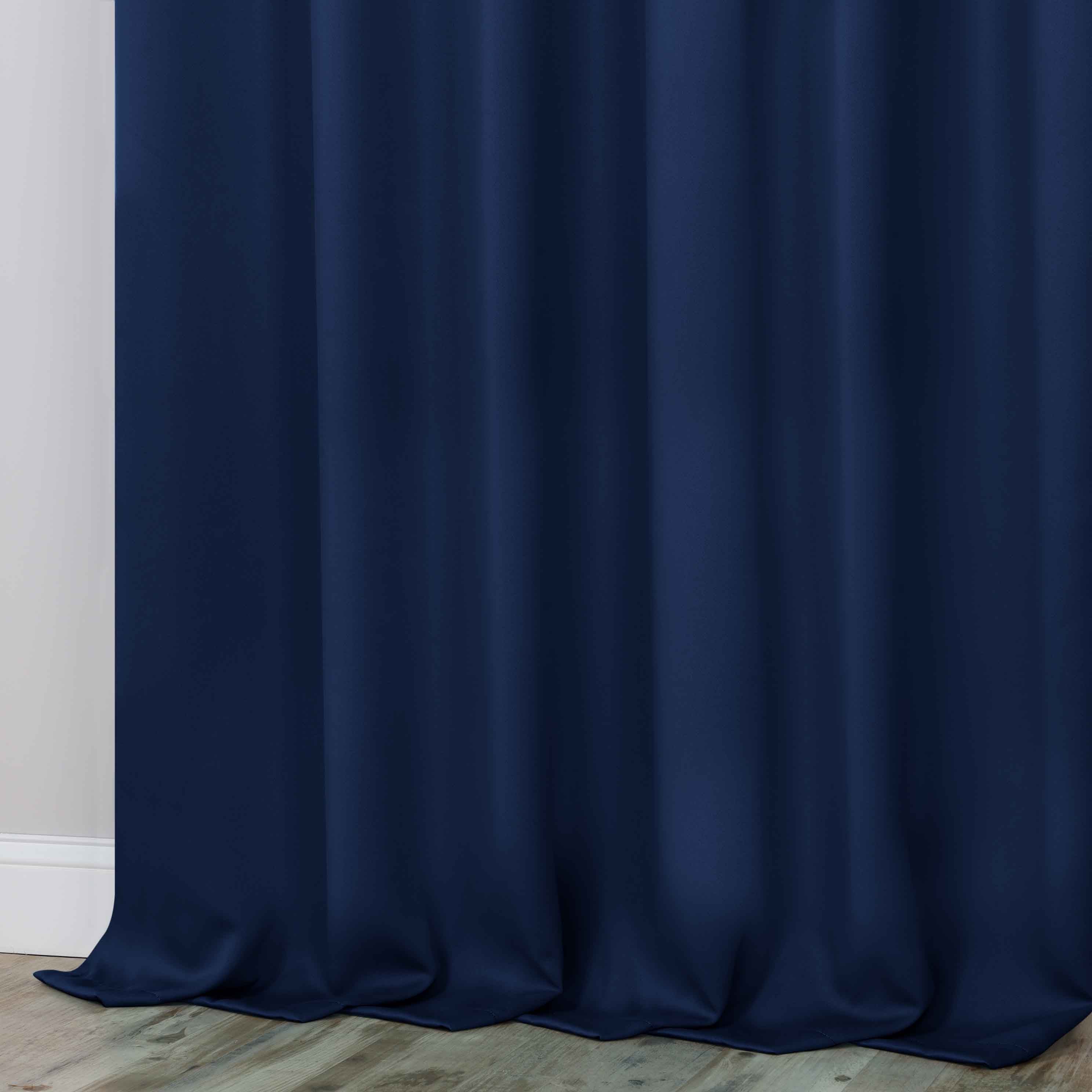 Classic Modern Solid Blackout Curtain Panels - Set of 2 for Bedroom & Living Room - Light Blocking Thermal Insulated Window Drapes for Home Decor