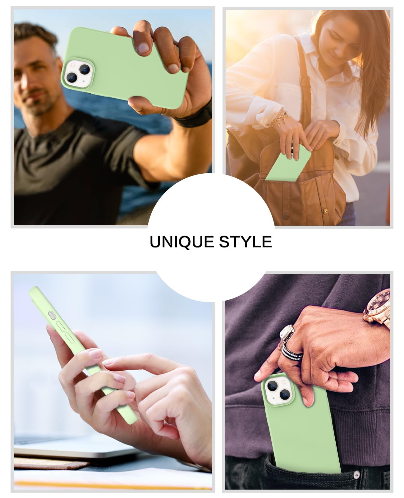 BENTOBEN Slim Liquid Silicone Case for iPhone 13 Mini 5.4