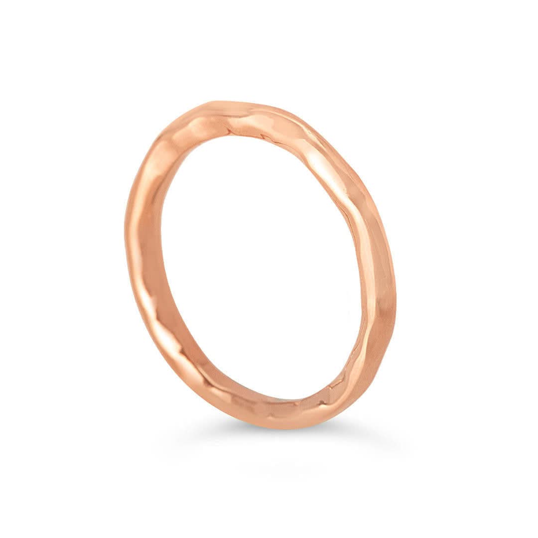 Friendship Band Ring for Women - Rose Gold Plated Adjustable Promise Ring - Perfect for Best Friends, Couples, and Special Occasions