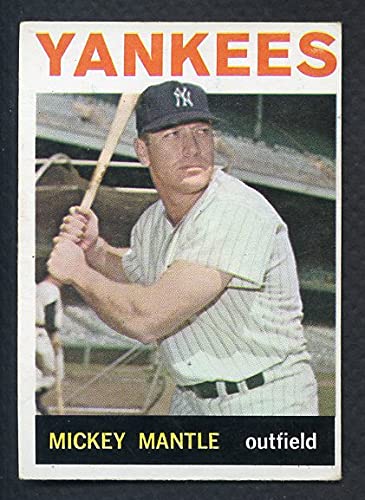 1964 Topps #50 Mickey Mantle New York Yankees Baseball Card - EX Condition - Collectible Vintage Sports Memorabilia - Perfect for Display, Investment & Baseball Fans
