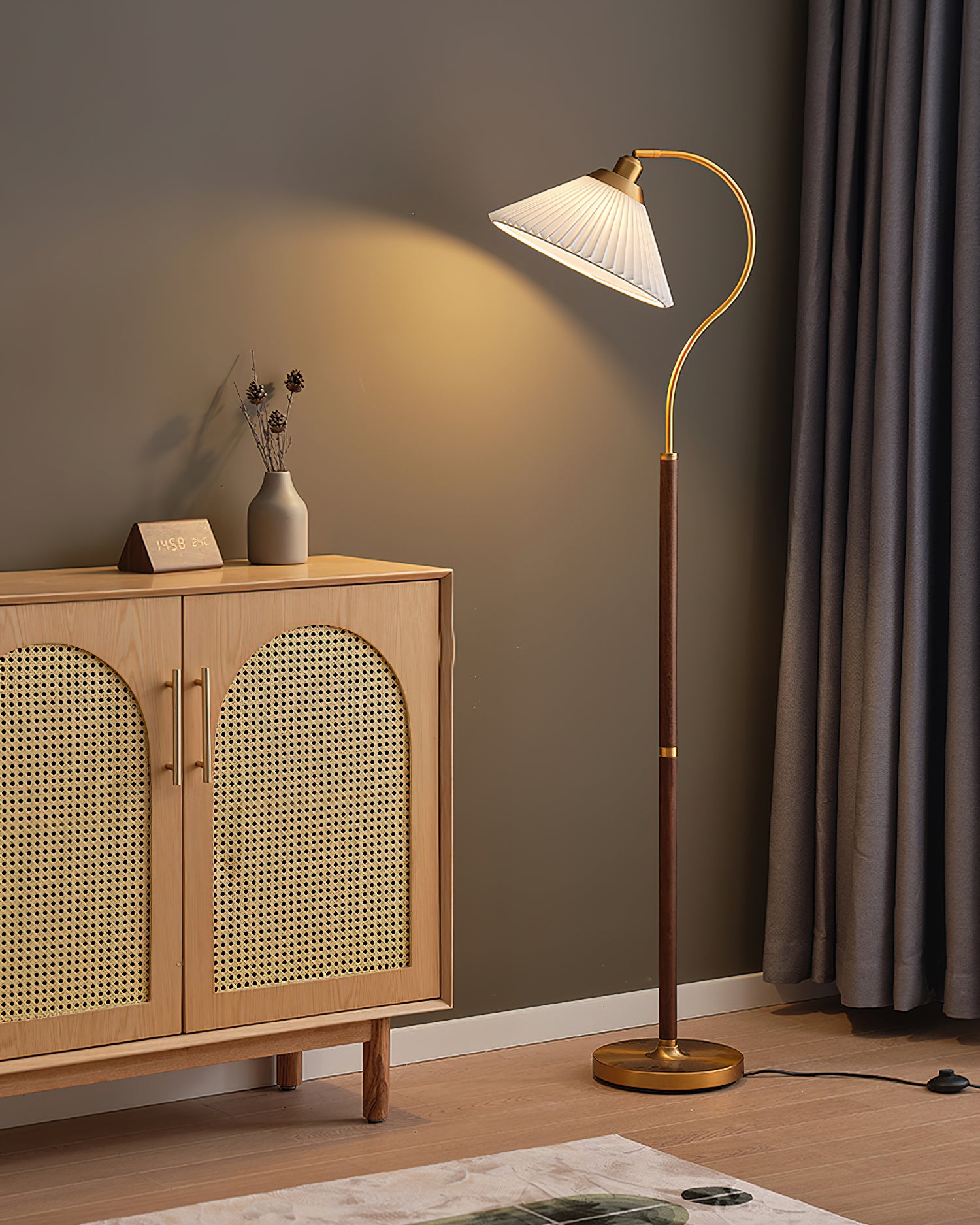 Florence Floor Lamp - Modern LED Standing Light with Adjustable Brightness for Living Room, Bedroom & Office | Energy Efficient Home Decor Lighting