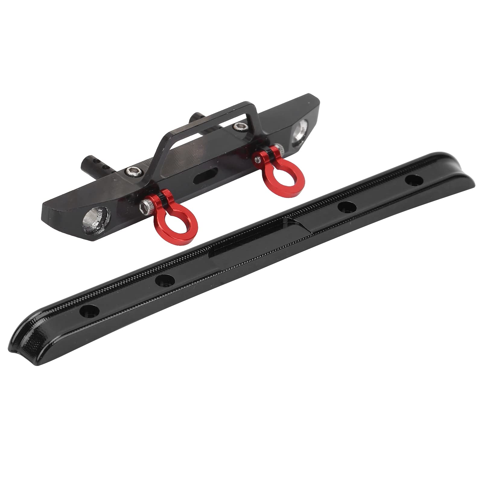 High-Quality Aluminum Alloy Front & Rear Bumper Set for RC Cars - Durable Upgrade Parts (Black) | Perfect for Off-Road Racing & RC Car Protection