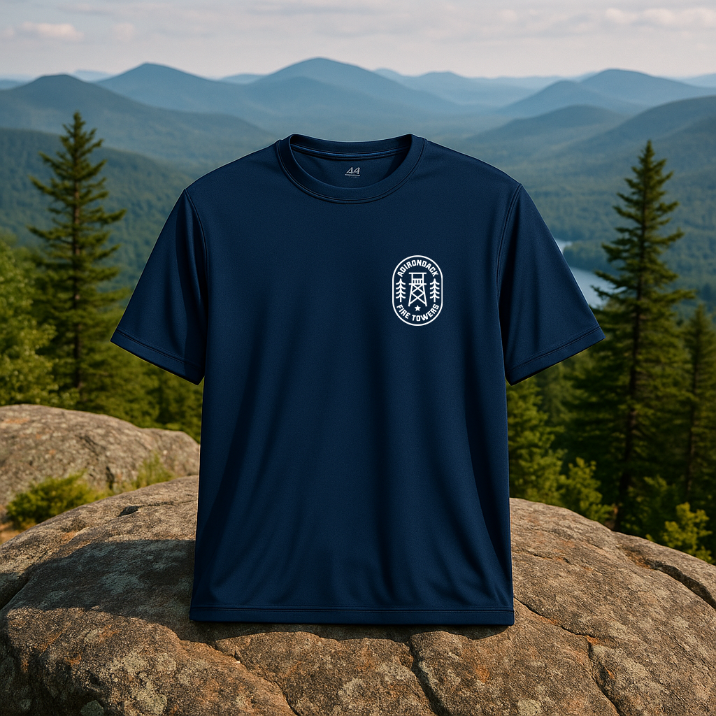 High-Performance Fire Tower T-Shirt for Men - Moisture Wicking & Breathable Workout Tee - Ideal for Hiking, Gym & Outdoor Activities