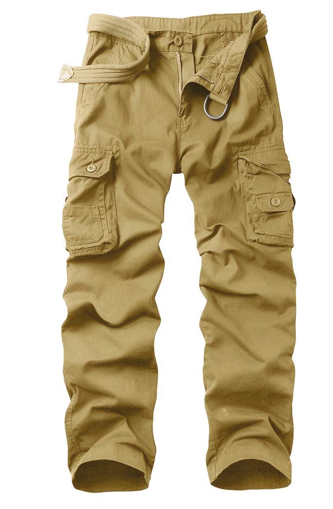 AKARMY Men's Tactical Cargo Pants - Military Camo Combat Work Pants with 8 Pockets (No Belt Included) - Perfect for Outdoor Adventures, Hiking, Airsoft & Casual Wear