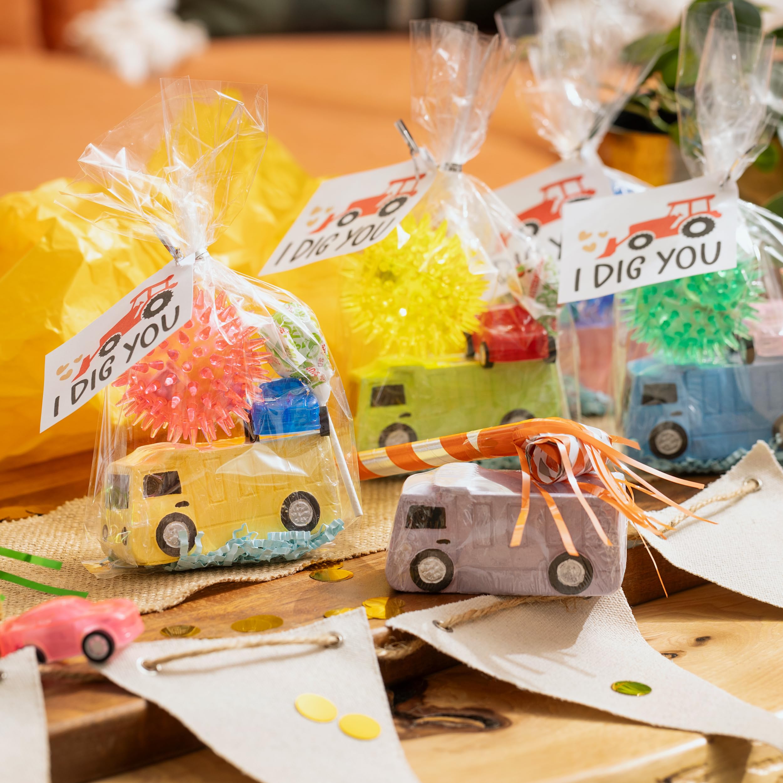 14-Piece Dump Truck Sidewalk Chalk Set for Kids | Construction-Themed Birthday Party Supplies & Favors | Individually Wrapped Toddler Toys for Outdoor Play | Perfect for Birthdays, Valentine's Day, Easter Baskets & Goodie Bags | Great for Construction Parties, Playdates & Summer Outdoor Activities
