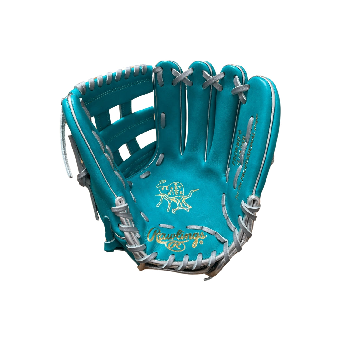 Rawlings 360 Exclusive Series Heart of the Hide Teal & Silver Baseball Glove 12.25