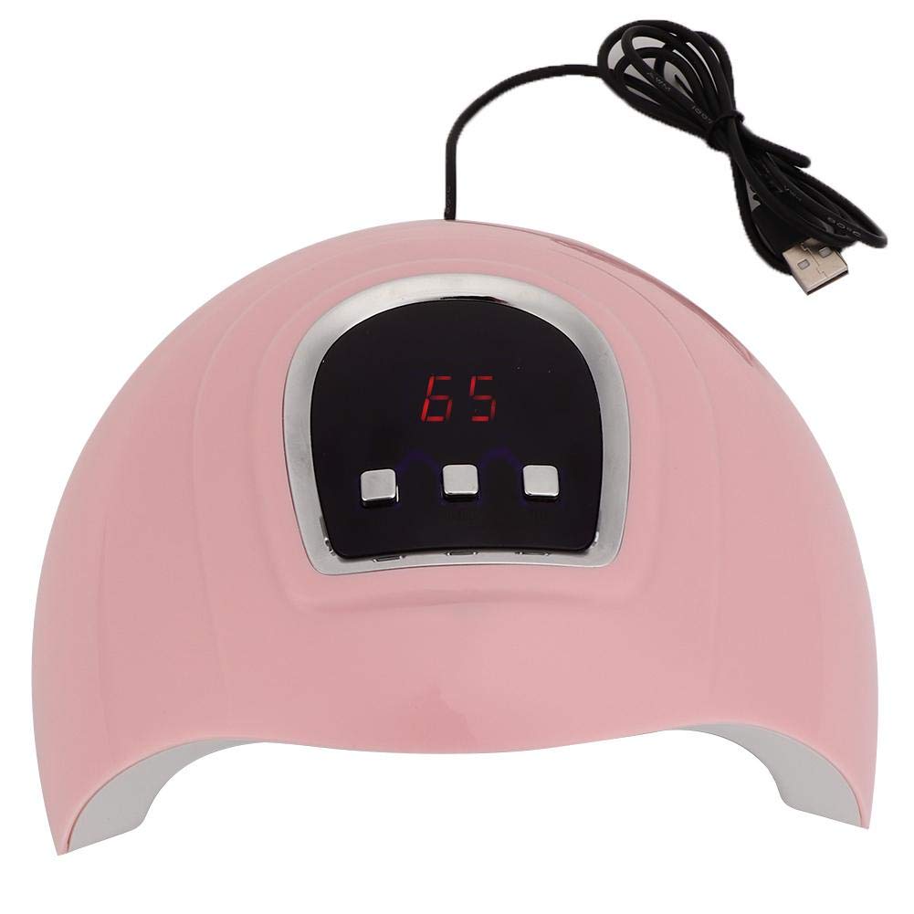 54W UV LED Nail Dryer Lamp - Professional Gel Nail Polish Curing Machine with Infrared Sensor & 30/60/90S Timer for Home & Salon Manicure/Pedicure