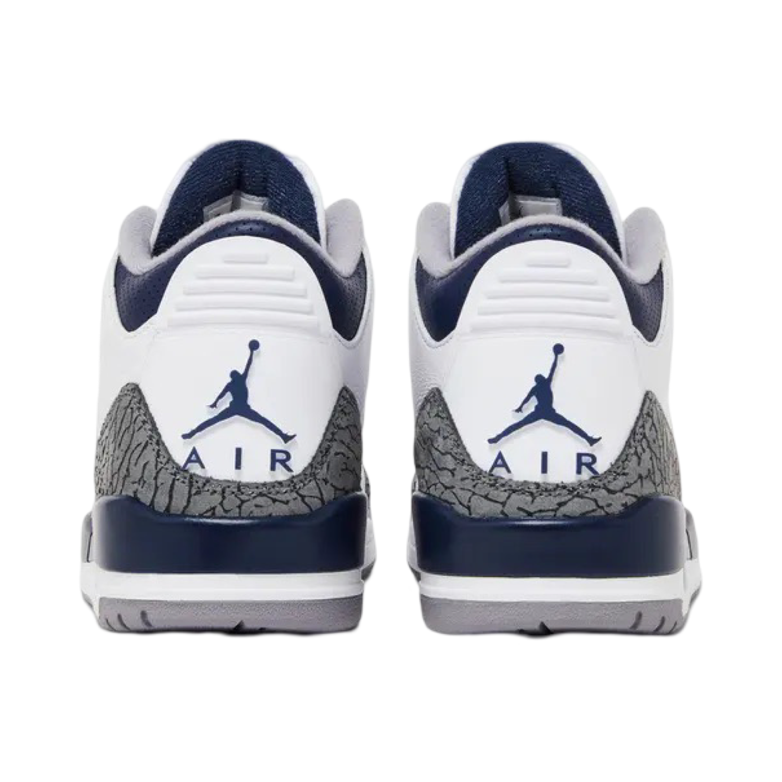 Air Jordan 3 Retro Sneakers - White & Midnight Navy Basketball Shoes for Men - Comfortable Casual & Streetwear Fashion - Perfect for Basketball, Gym Workouts & Everyday Wear