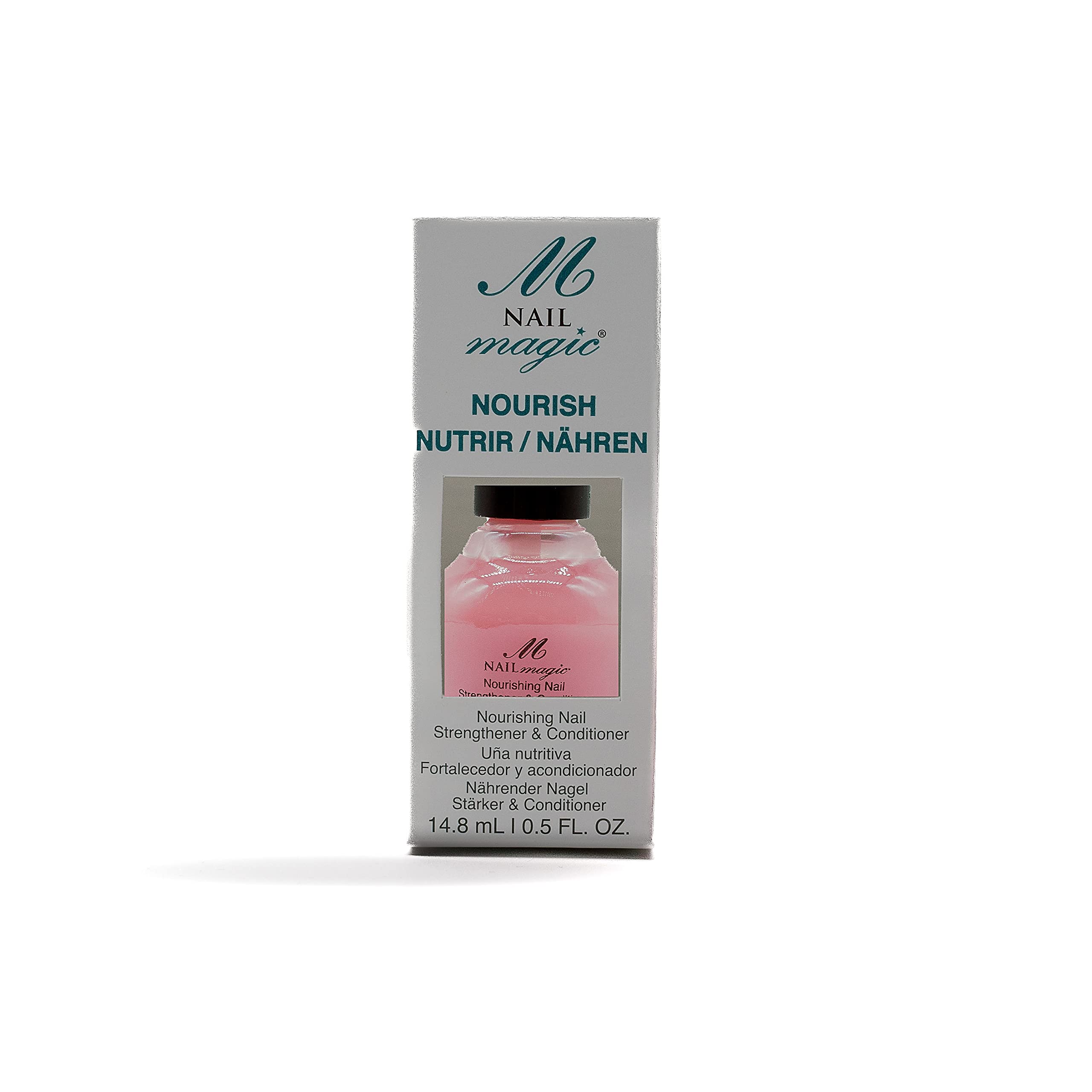 NAIL MAGIC Nourish - Keratin Nail Strengthener & Conditioner Polish for Thicker Nails Growth | Hydrating Treatment for Weak, Brittle Nails | At-Home Nail Care Solution (14.8mL) - Perfect for Salon-Quality Manicures & Healthy Natural Nails