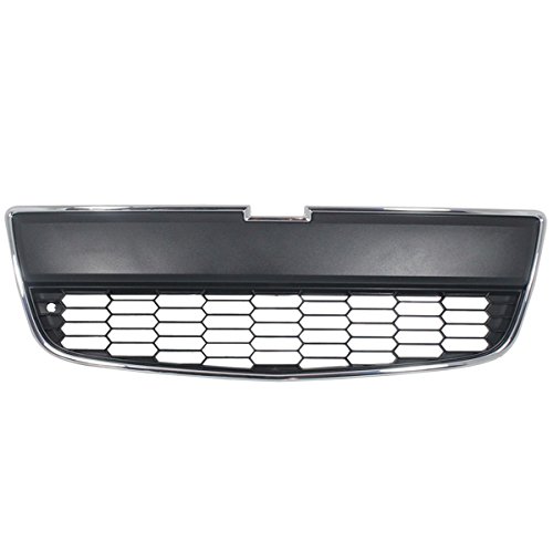 Chrome & Black Front Bumper Grille Assembly for 2012-2016 Chevy Sonic LS/LT/LTZ - Perfect for Replacement & Car Customization