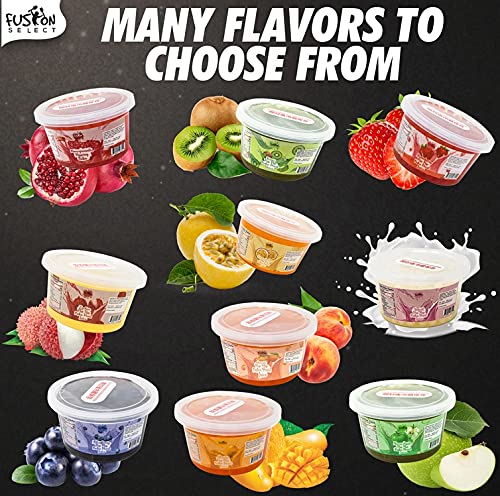 Premium Passion Fruit Boba Pearls - Bursting Popping Boba for Bubble Tea, Fruit Tea, Yogurt Toppings (450g) | Perfect for DIY Drinks, Desserts & Party Snacks