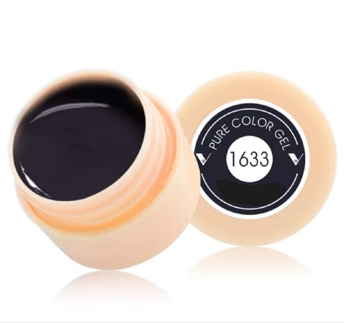 Professional UV LED Nail Art Gel Polish - Long Lasting Black Color Gel Lacquer for Salon & Home Manicures - Perfect for Nail Extensions, French Tips & DIY Nail Designs