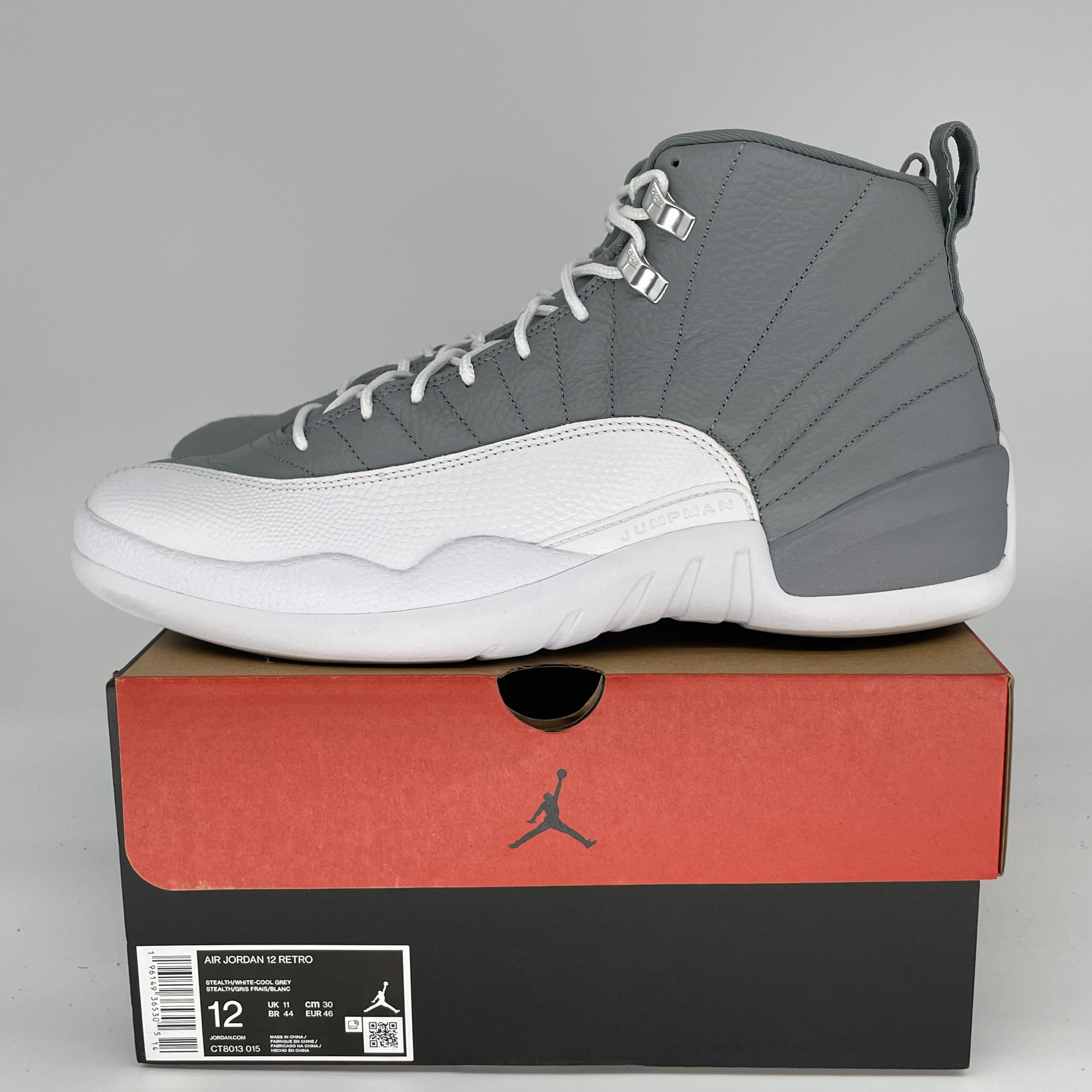 AIR JORDAN 12 STEALTH Men's Basketball Shoes Size 12 - CT8013-015 | Retro Sneakers for Sports, Streetwear & Casual Outfits