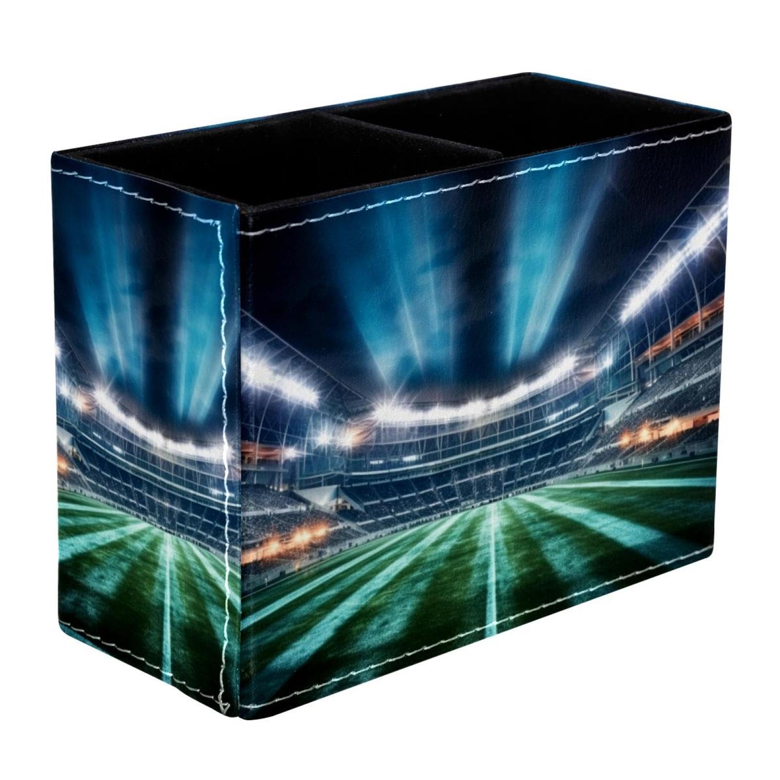 American Football Stadium Pen Holder for Desk - Stylish Pencil Organizer for Office, School & Home Use - Perfect Office Supplies for Football Fans