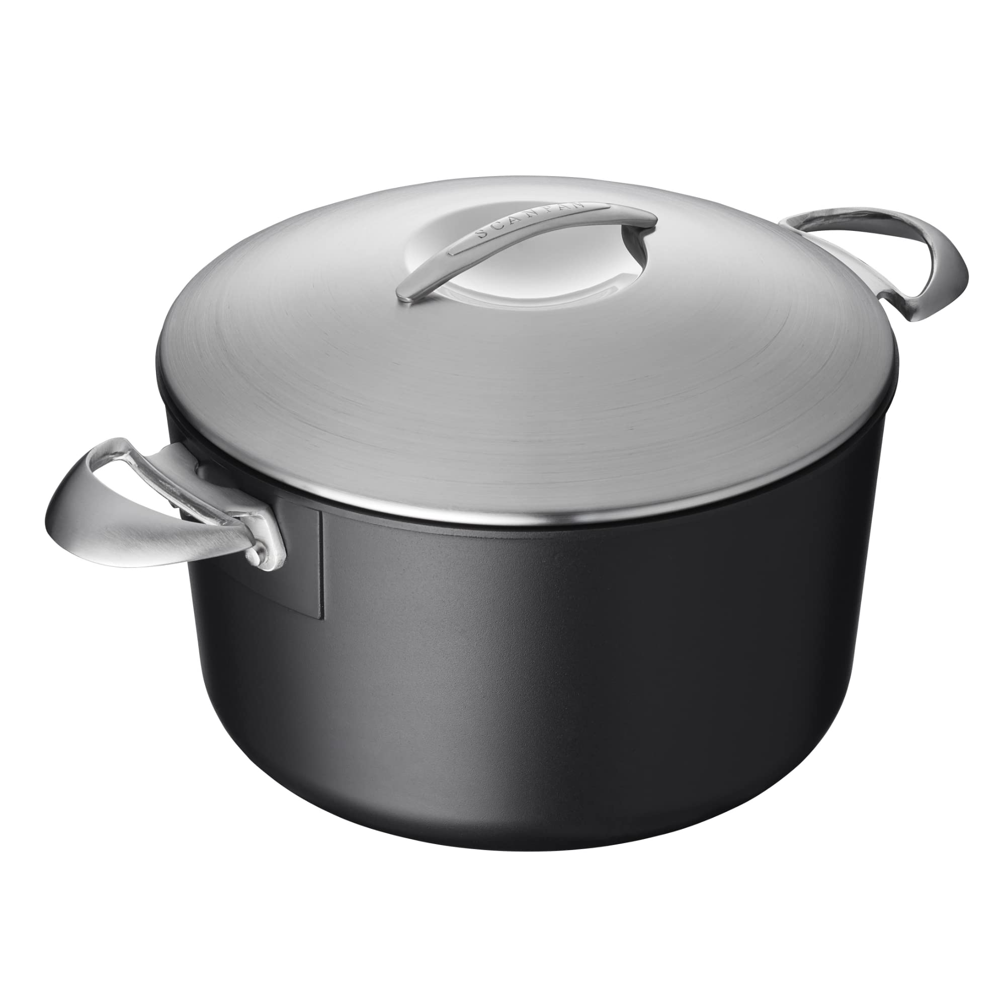 SCANPAN Professional 7 Quart Dutch Oven with Lid - Nonstick Cookware Set for Baking, Roasting & Braising - Oven, Dishwasher & Metal Utensil Safe - Made in Denmark - Perfect for Family Dinners & Holiday Cooking