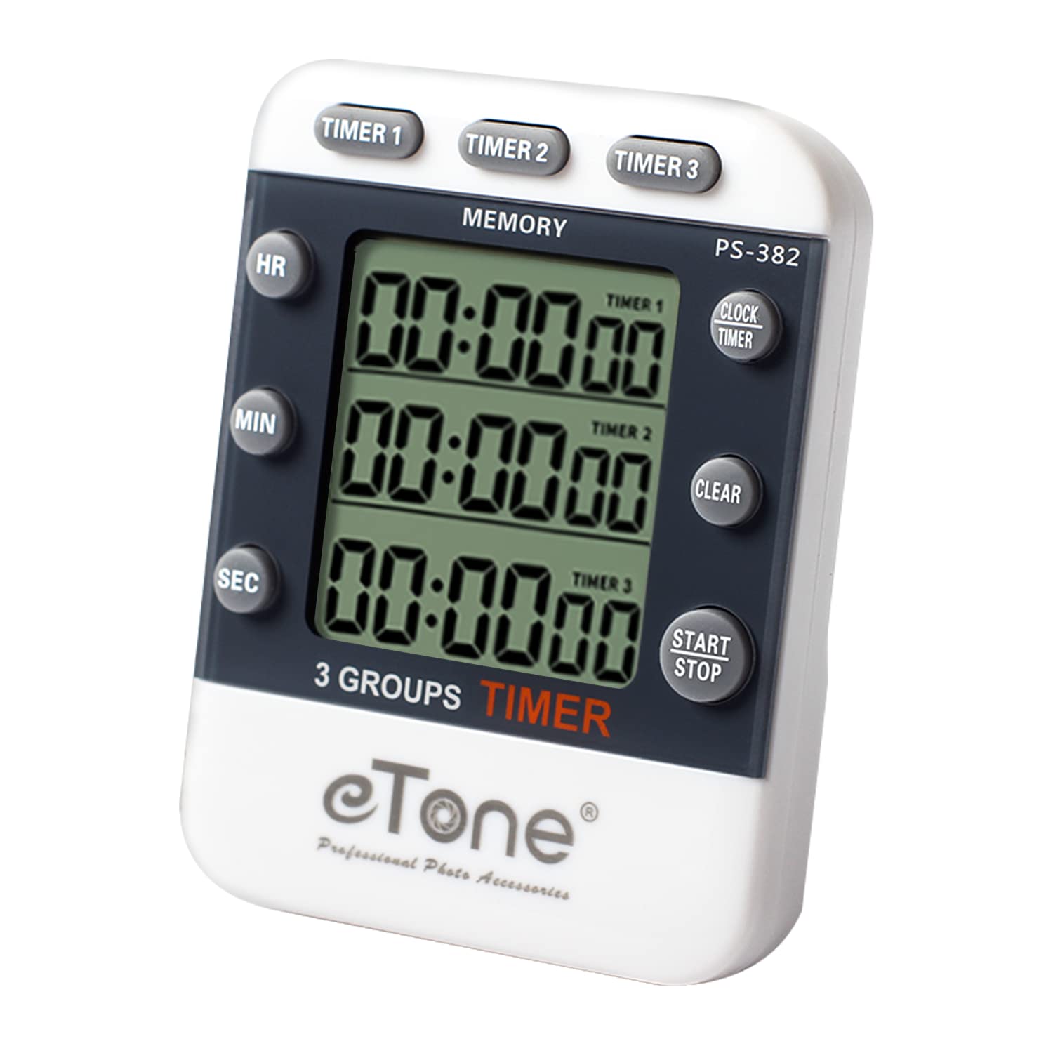eTone 3-Channel Digital Timer Counter for Darkroom Film Development | Countdown Clock for Photography Processing Equipment | Perfect for Film Camera Enthusiasts & Professional Darkroom Labs