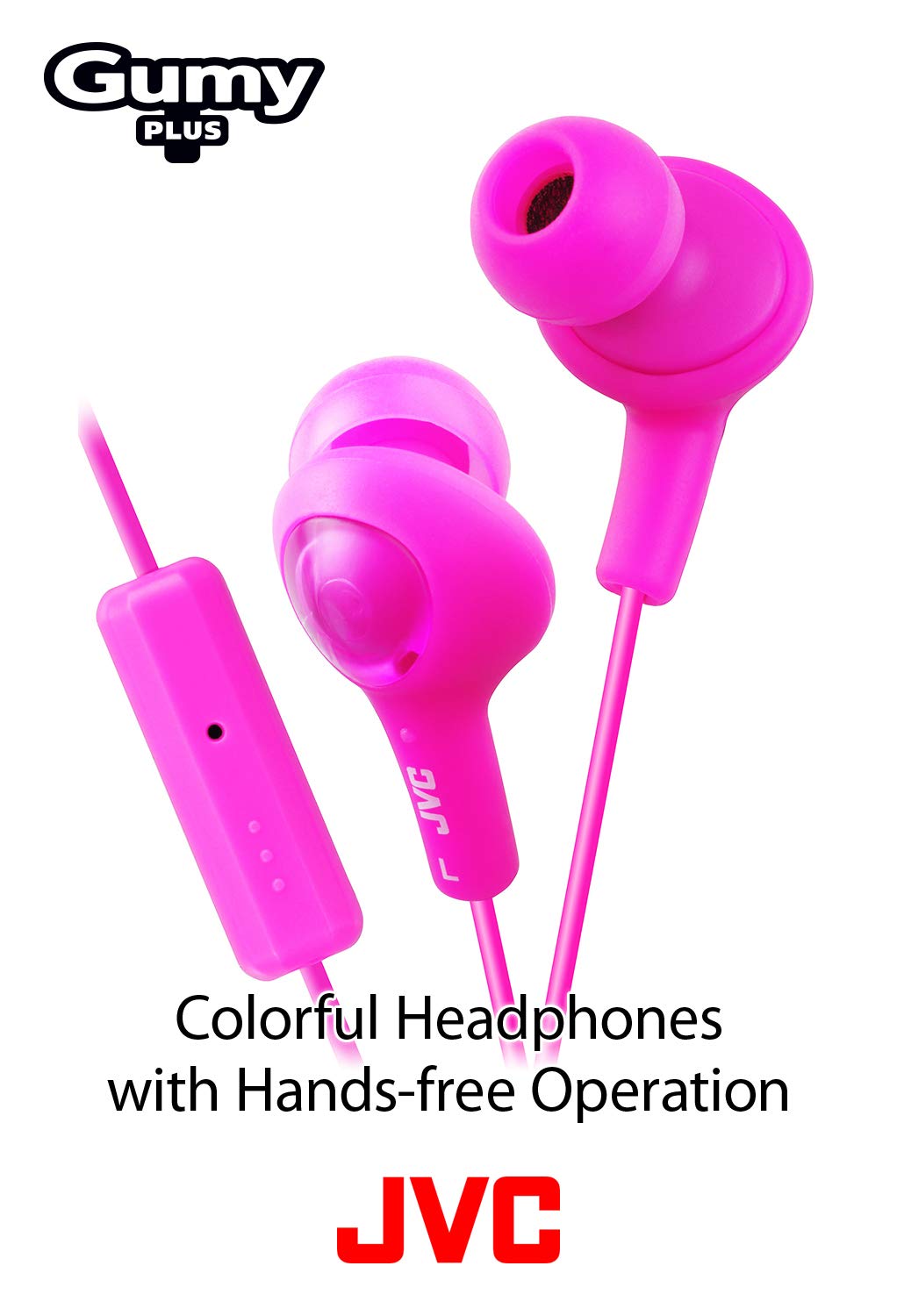 JVC HAFR6A Gumy Plus In-Ear Headphones with Deep Bass - Comfortable Earbuds for Running, Gym & Travel (Blue) - Perfect for Workouts, Commuting & Music Lovers