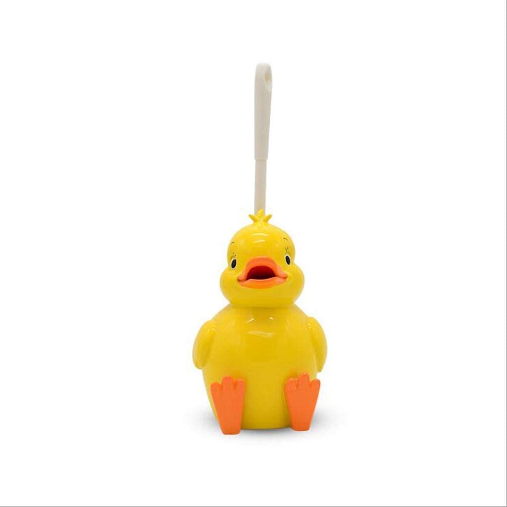 Duck Toilet Brush with Long Resin Handle - Standing Bathroom Cleaning Brush Set for Toilet Bowl (Yellow) | Ideal for Home, Hotel, and Office Bathroom Cleaning