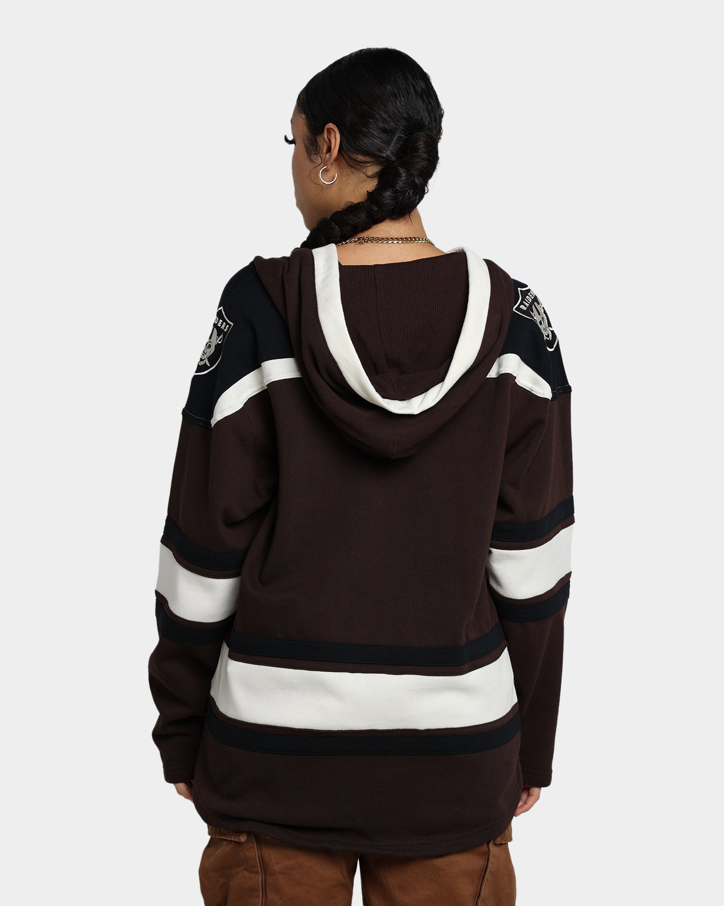 47 Brand Las Vegas Raiders Superior Lacer Hoodie Brown - NFL Fan Apparel for Men & Women - Perfect for Game Day, Tailgating & Casual Wear