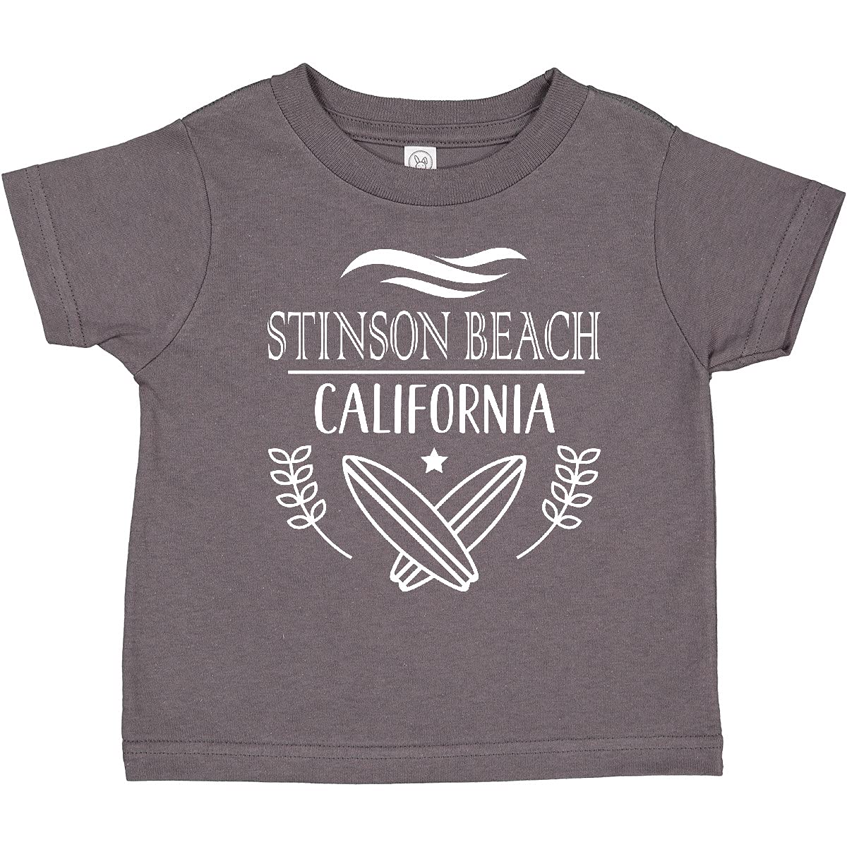 Inktastic Stinson Beach California Surfing Toddler T-Shirt - Cute Graphic Tee for Boys & Girls - Perfect for Beach Vacations, Family Trips & Summer Outfits