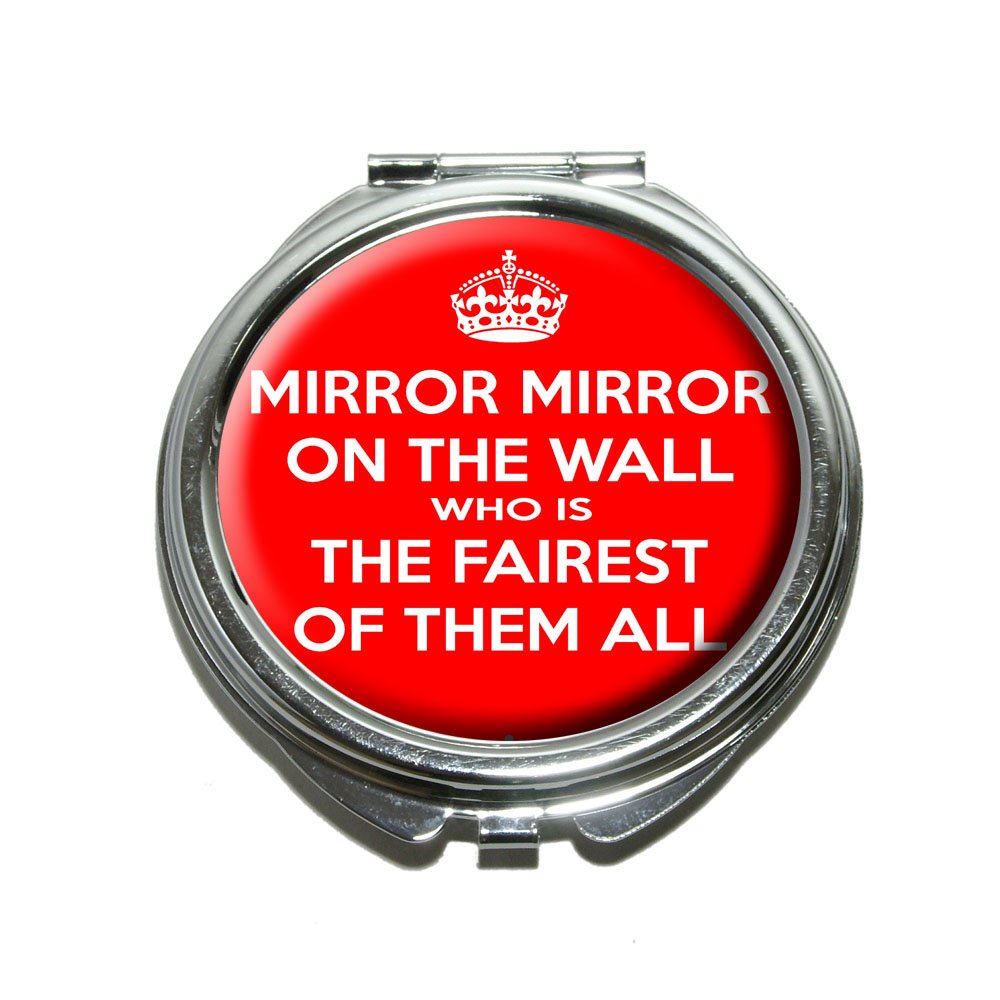 Keep Calm Compact Purse Mirror - Elegant Handheld Makeup Mirror for Women | Perfect for Travel, Home & Office Use