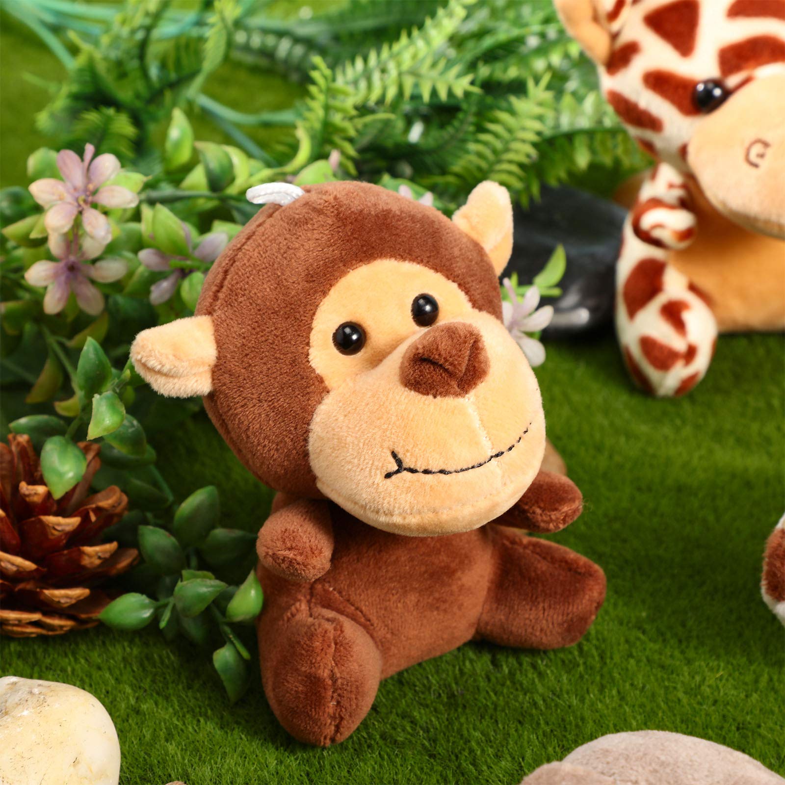 Sumind 12-Piece Mini Stuffed Forest Animals Plush Toy Set - 4.8
