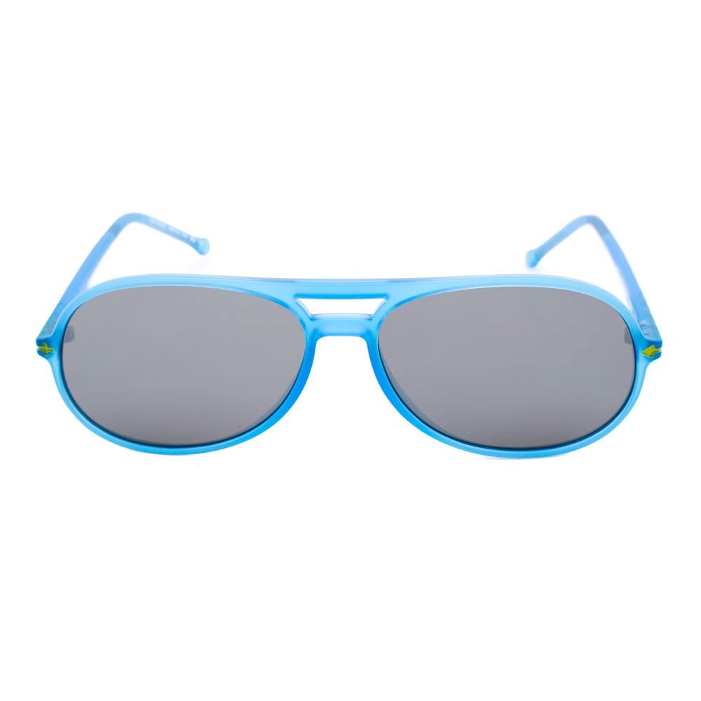 TM-016S-02 Polarized Fashion Sunglasses for Men & Women - UV Protection Unisex Blue Lens - Perfect for Driving, Beach & Outdoor Activities